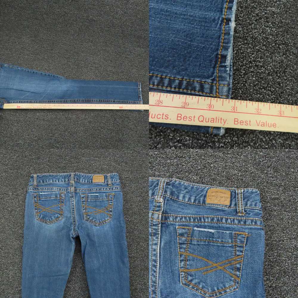 Vintage Aeropostale Jeans Womens Size 7/8 Blue Sk… - image 4