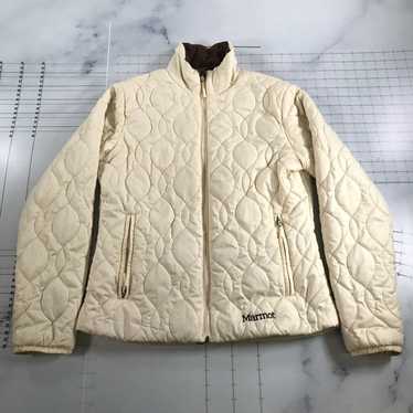 Marmot Marmot Jacket Womens Medium Ivory Quilted … - image 1