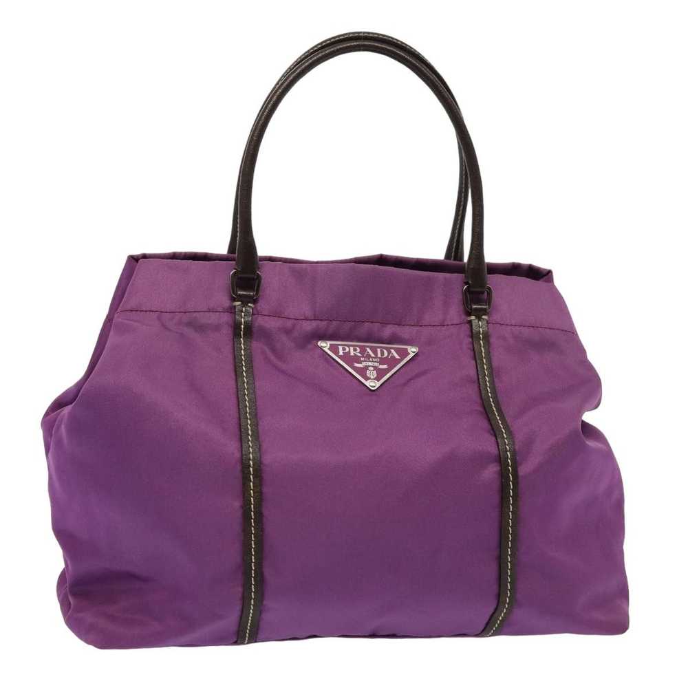 Prada PRADA Hand Bag Nylon Purple Auth 81749 - image 1