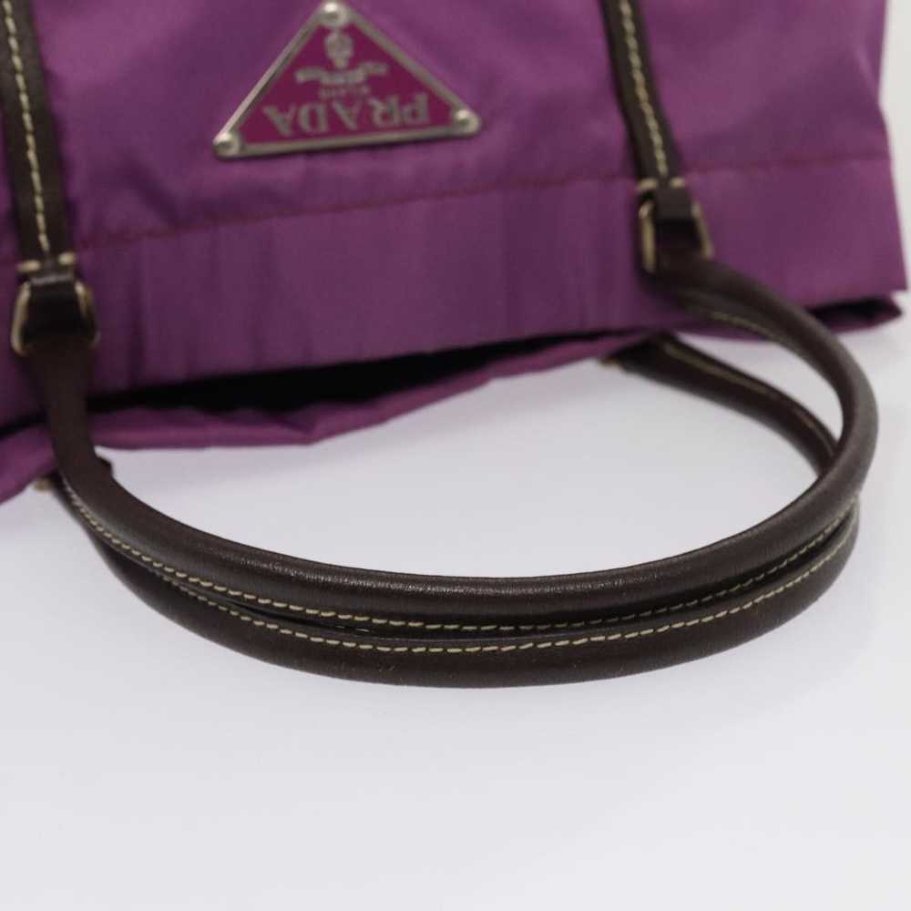 Prada PRADA Hand Bag Nylon Purple Auth 81749 - image 7