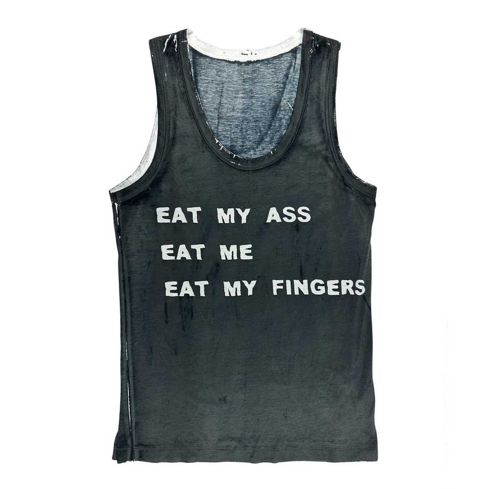 Yohji Yamamoto SS14 "Eat My Ass" Overdyed Tank Top - image 1