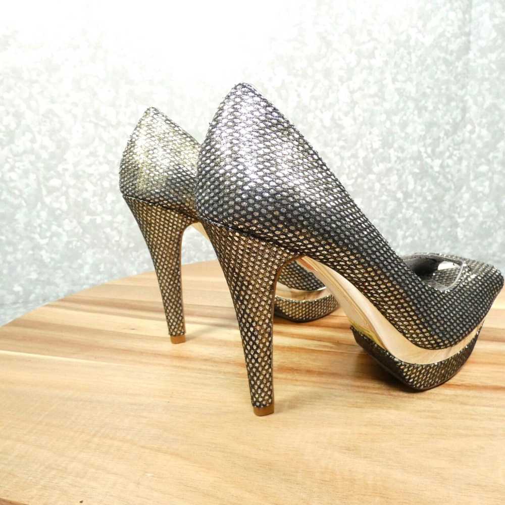 Vintage Gianni Bini Heels Womens 6 M Silver Sequi… - image 3