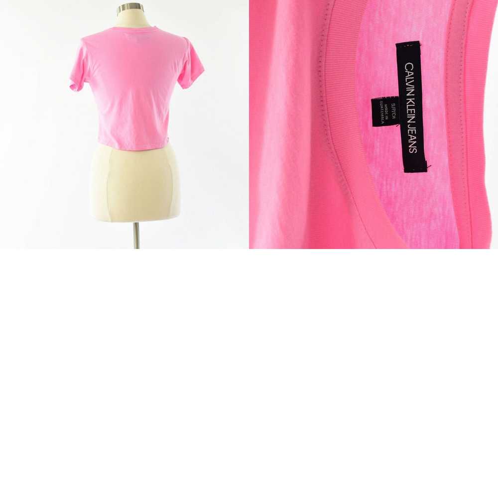 Vintage Womens S Pink Calvin Klein Crop Top Cropp… - image 4