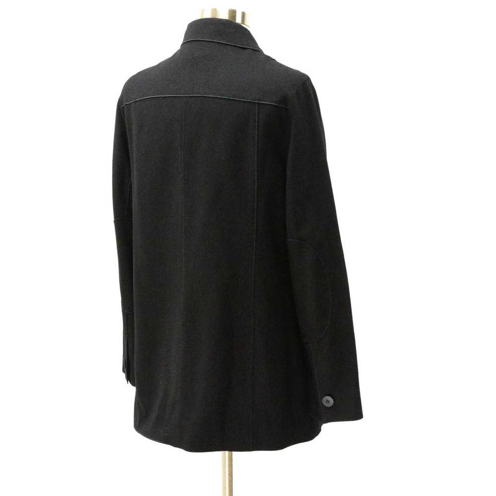 Vintage Womens 10 Black Elbow Patch Shirt Jacket … - image 3