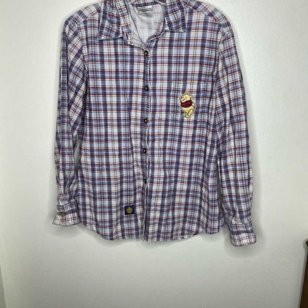 Vintage Disney Winnie the Pooh, flannel plaid but… - image 9