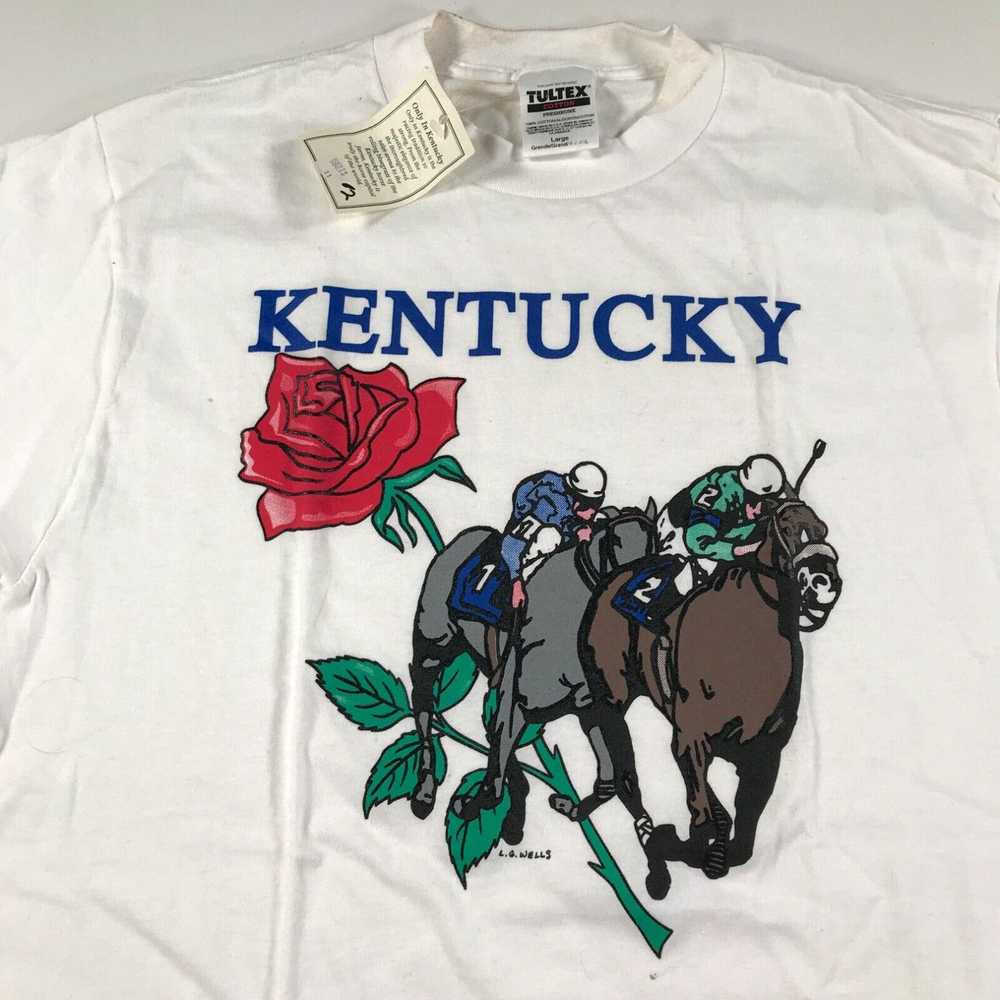 Tultex Vintage Kentucky Derby T Shirt Mens Large … - image 2