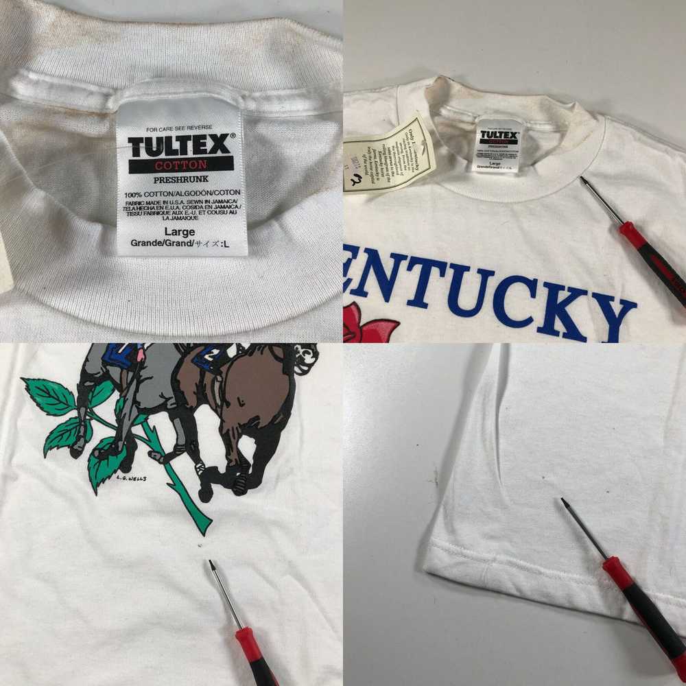 Tultex Vintage Kentucky Derby T Shirt Mens Large … - image 4