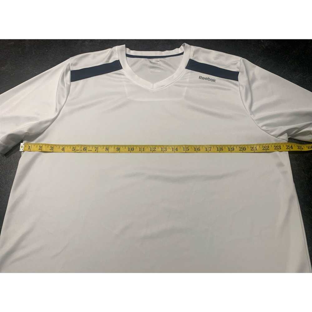 Reebok Reebok Athletic T-shirt White V-neck Men’s… - image 7