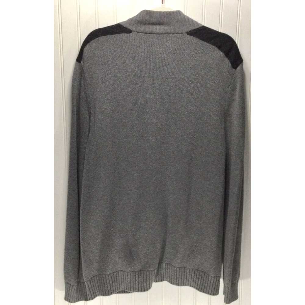 Apt. 9 APT.9 Mens Size L Gray Full Zip Knit Sweat… - image 2