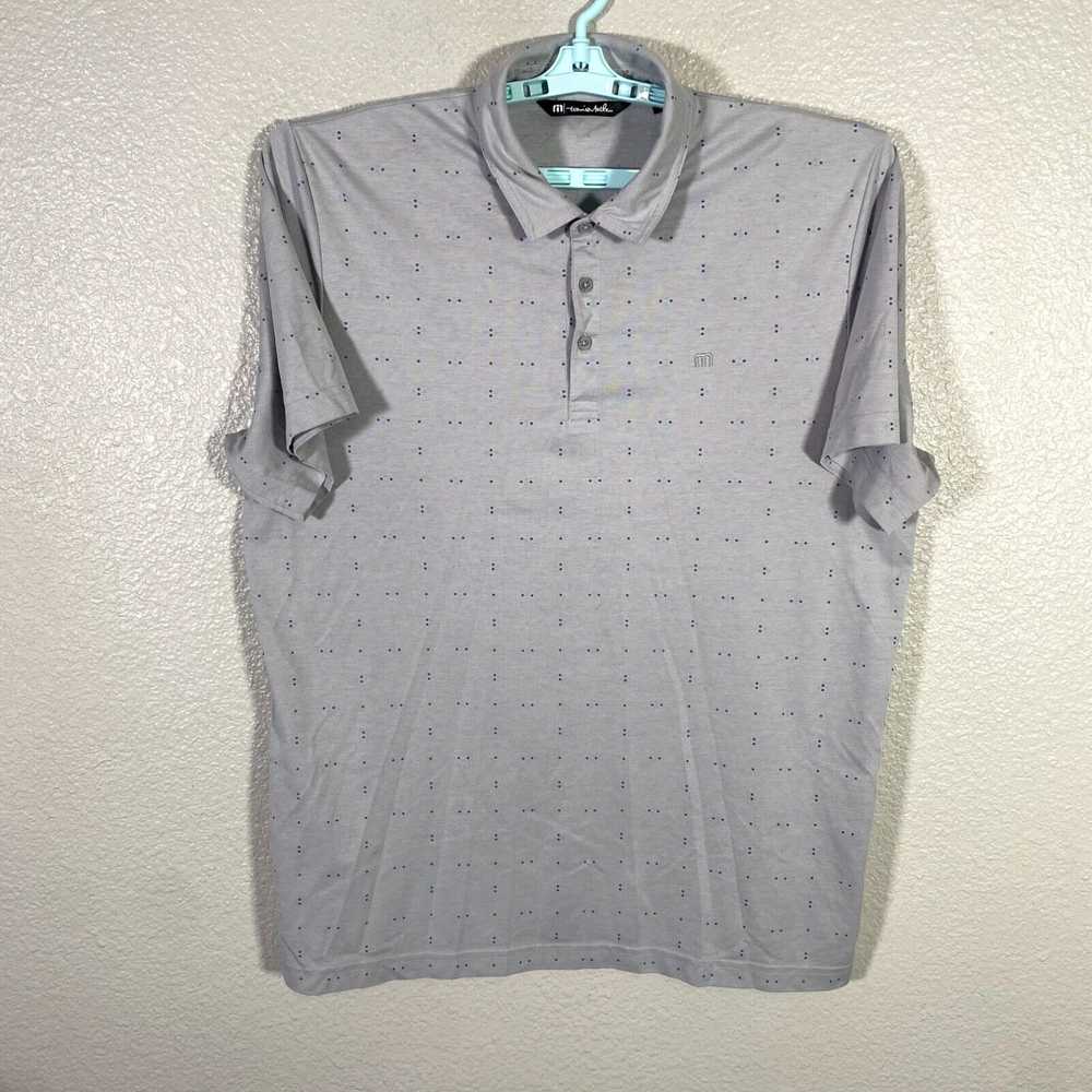 Vintage Travis Mathew Polo Shirt Mens XL Gray Gol… - image 1