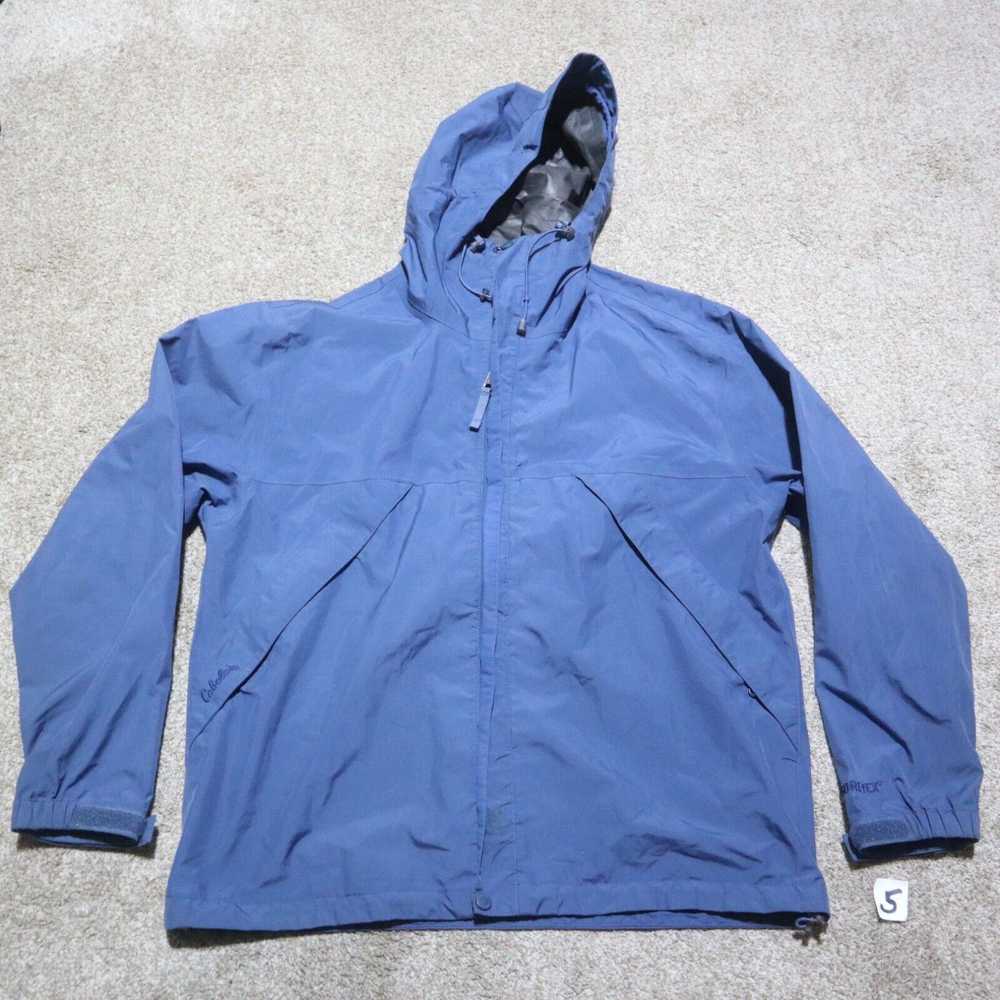 Vintage Cabela's Jacket Coat Blue Full Zip Hooded… - image 1