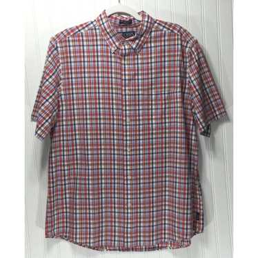 Chaps CHAPS Mens Size L Sun Drenched Poplin Plaid 