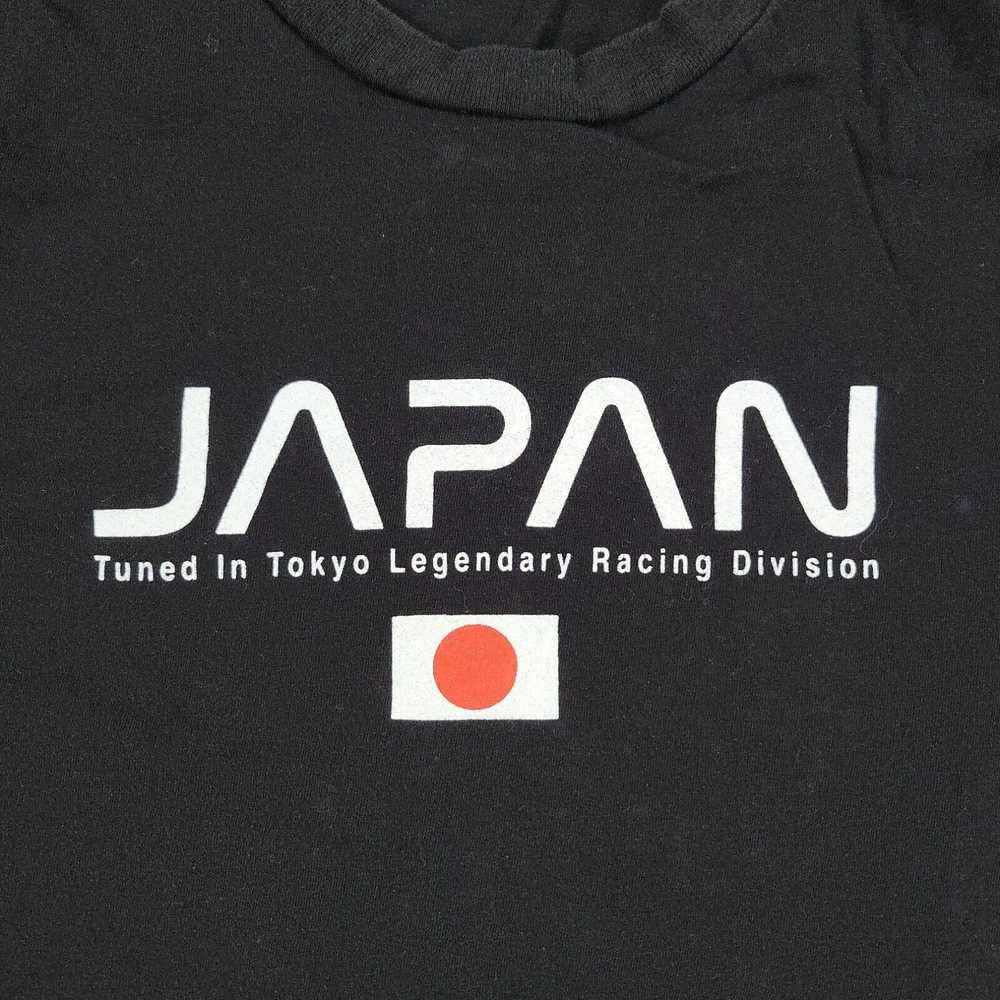 Vintage Japan Shirt Men's Small Black Tuned In To… - image 2