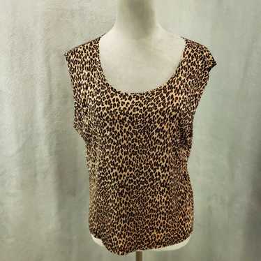 Vintage Chicos Travelers 2 Tank Womens Large Anim… - image 1