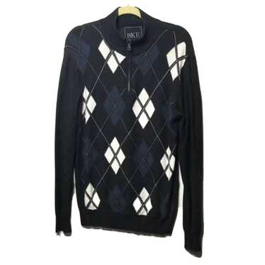 Bke BKE BUCKLE Men’s Large 1/4 Zip Argyle Pullover