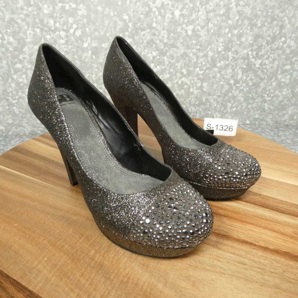 Vintage Gianni Bini Heels Womens 9M Brown Sparkle… - image 1