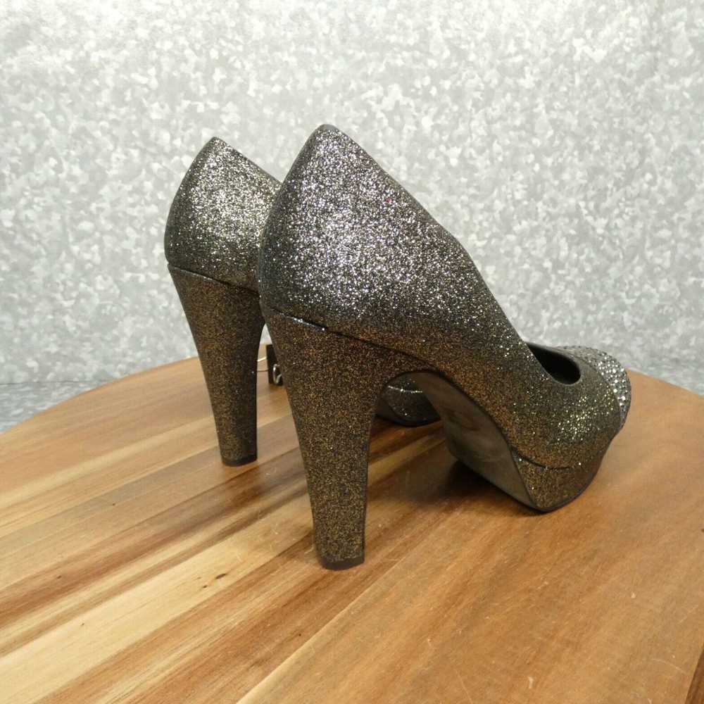 Vintage Gianni Bini Heels Womens 9M Brown Sparkle… - image 3