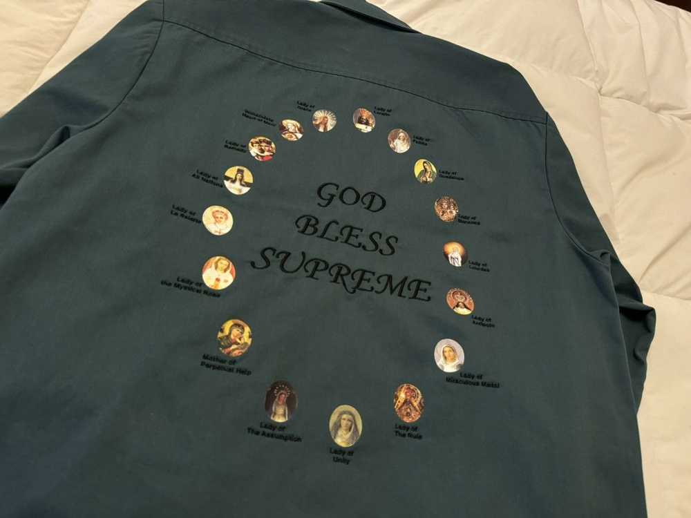 Supreme our lady work shirt button up ss24 - image 4