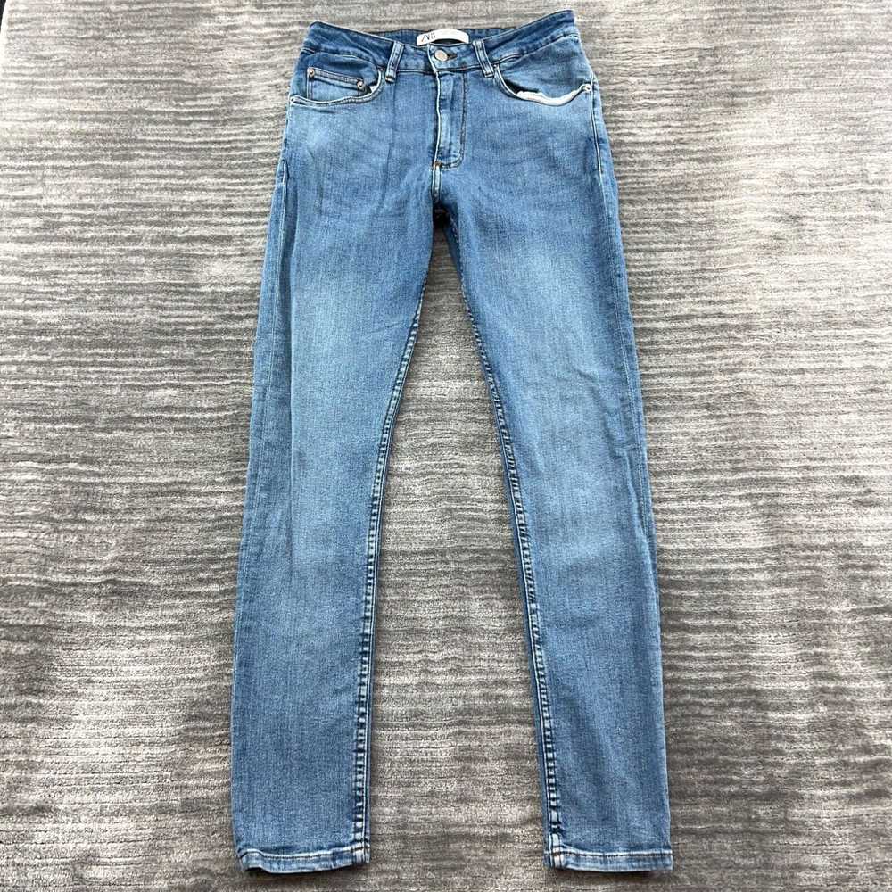 Zara Zara Jeans Size 31 Womens Skinny Mid Rise Me… - image 1