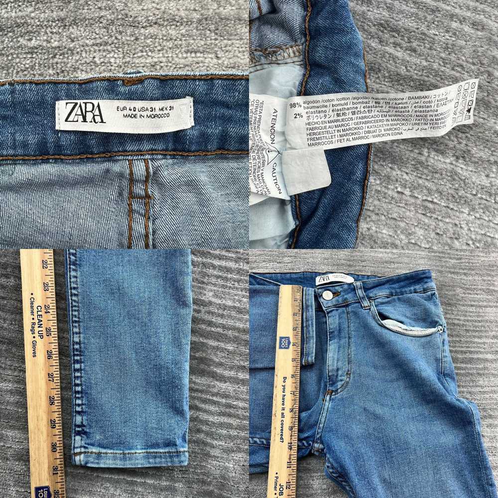 Zara Zara Jeans Size 31 Womens Skinny Mid Rise Me… - image 4