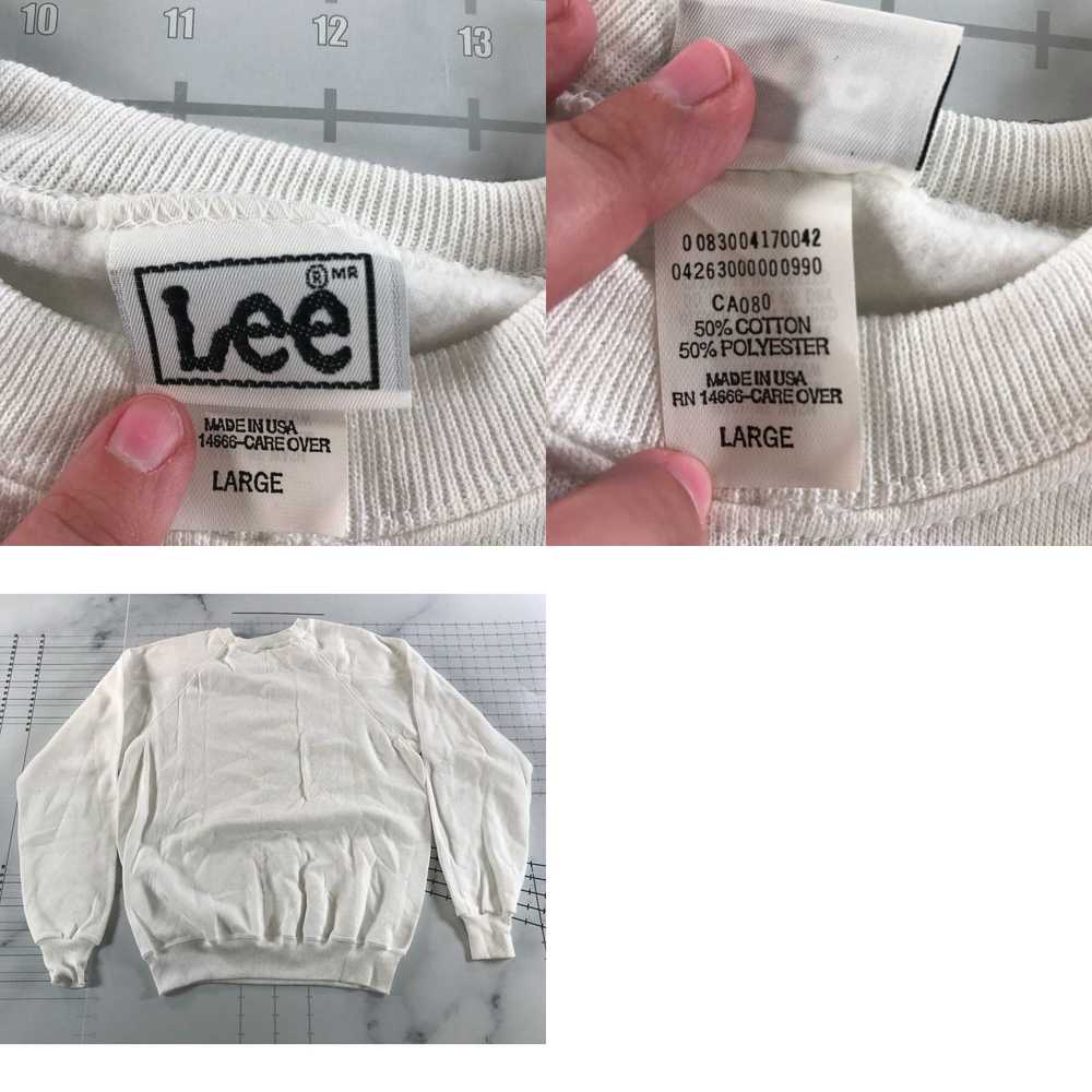 Lee Vintage Lee Crewneck Sweatshirt Mens Large Wh… - image 4