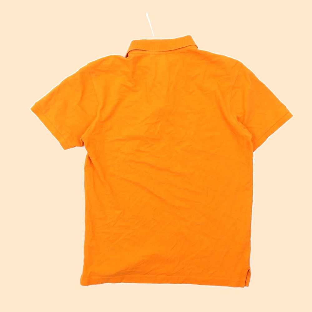 Vintage Classic Fit Mens Orange Polo Shirt in Cot… - image 2