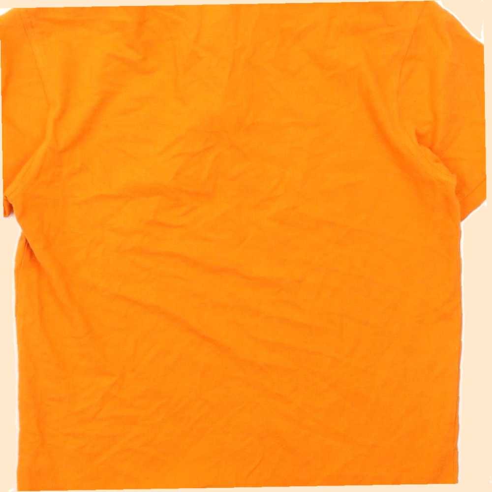 Vintage Classic Fit Mens Orange Polo Shirt in Cot… - image 4