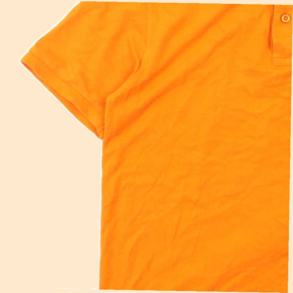 Vintage Classic Fit Mens Orange Polo Shirt in Cot… - image 7