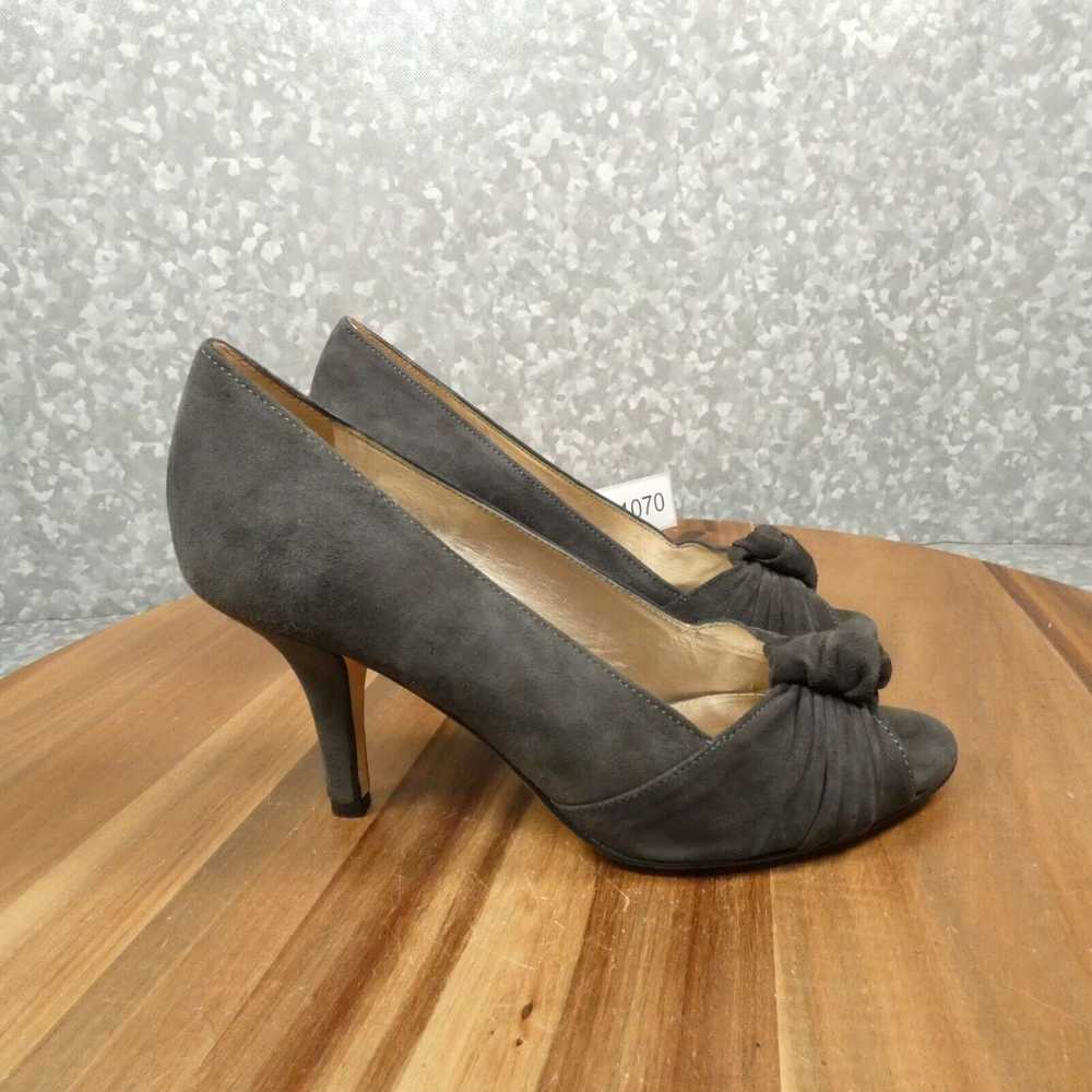 Vintage Antonio Melani Shoes Womens 7 M Gray Sued… - image 2