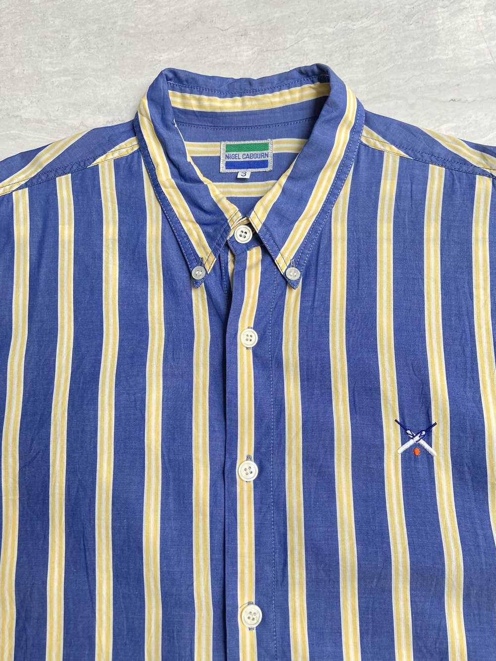 Nigel Cabourn NIGEL CABOURN Blue Striped Shirt - image 10