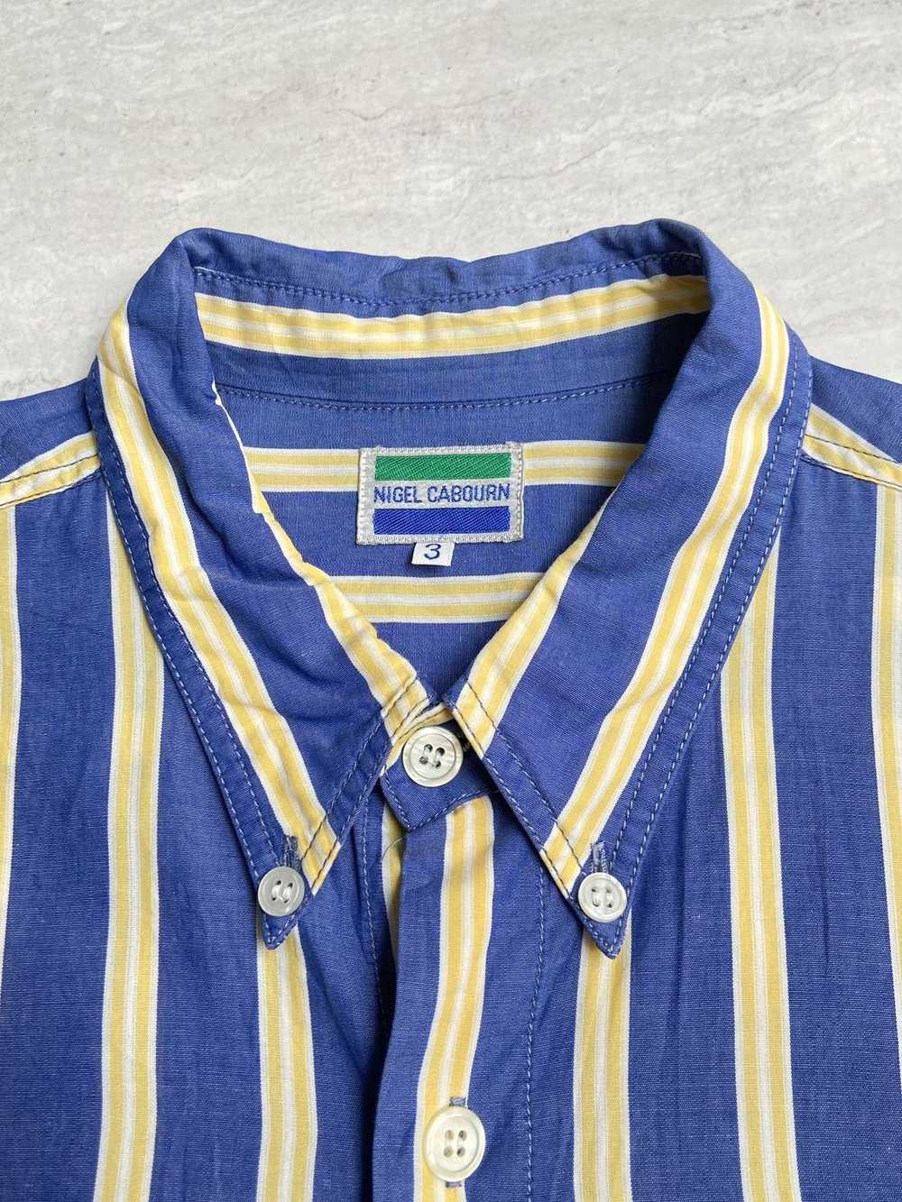 Nigel Cabourn NIGEL CABOURN Blue Striped Shirt - image 12