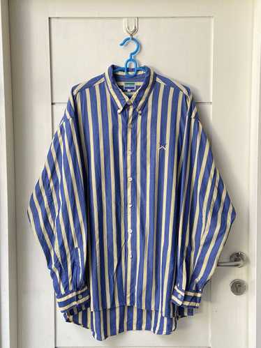 Nigel Cabourn NIGEL CABOURN Blue Striped Shirt