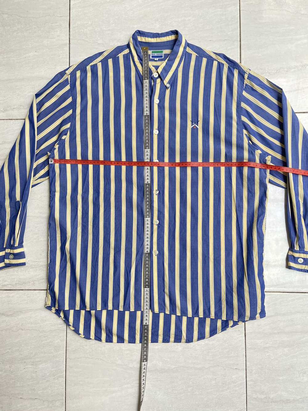 Nigel Cabourn NIGEL CABOURN Blue Striped Shirt - image 8