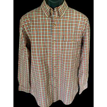 Chaps Chaps Men's Medium Button-Down Shirt Orange… - image 1