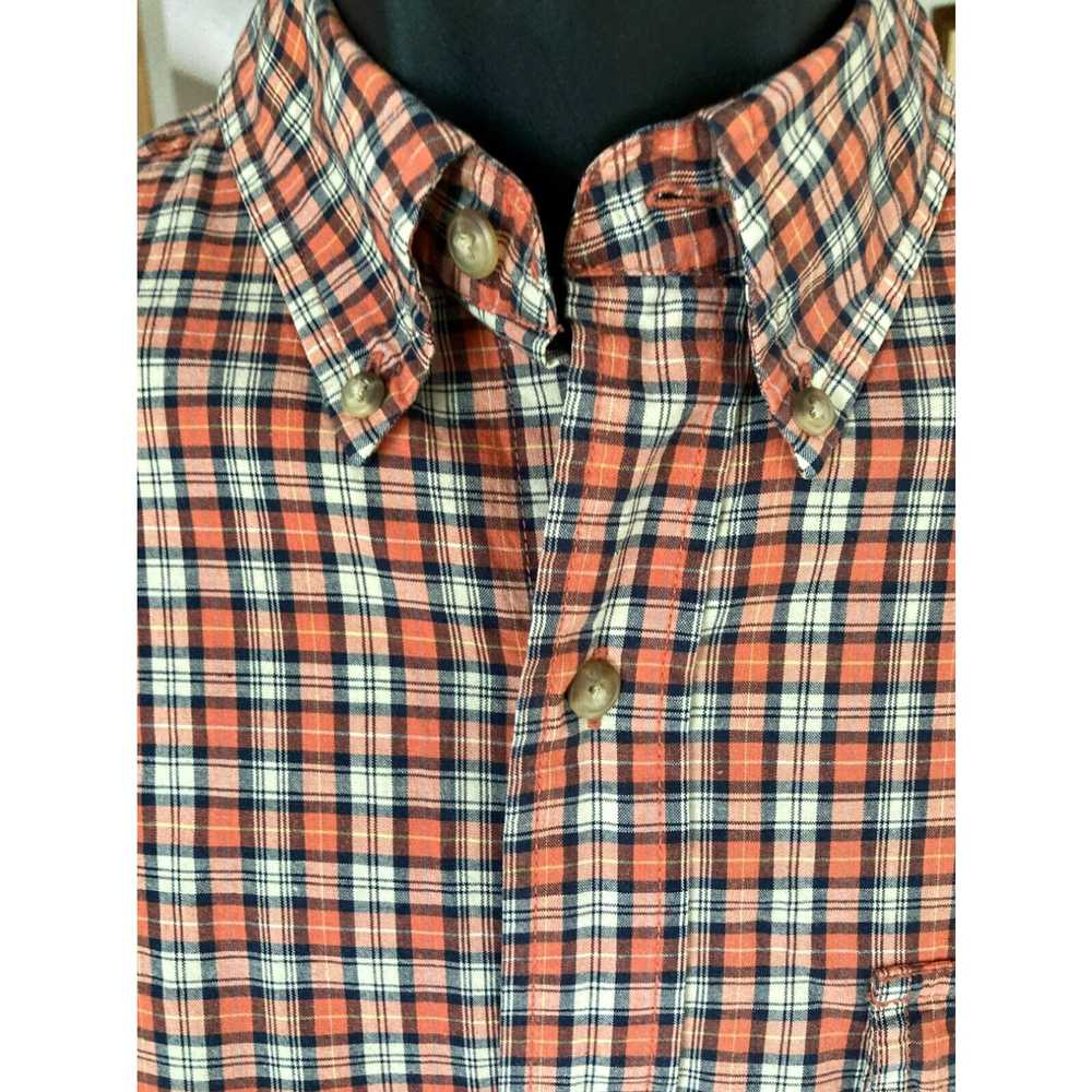 Chaps Chaps Men's Medium Button-Down Shirt Orange… - image 2