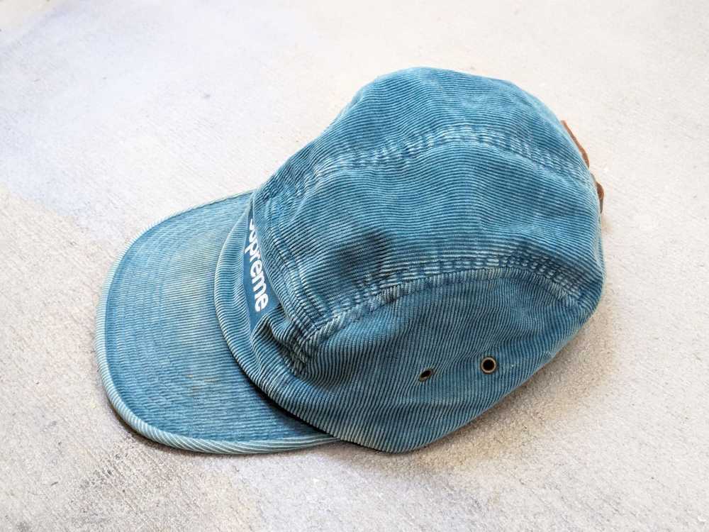 Supreme Supreme Corduroy Camp Cap Blue Hat 5 Pane… - image 3