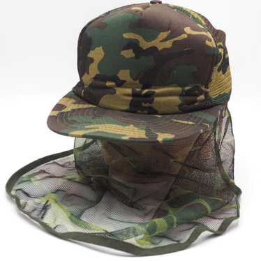 Vintage Authentic Outdoor Enthusiast Camo Mesh Ne… - image 1