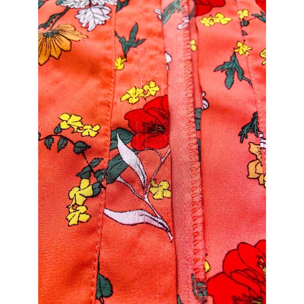 Vintage TIME AND TRU Women’s Kimono Pink Coral Fl… - image 2