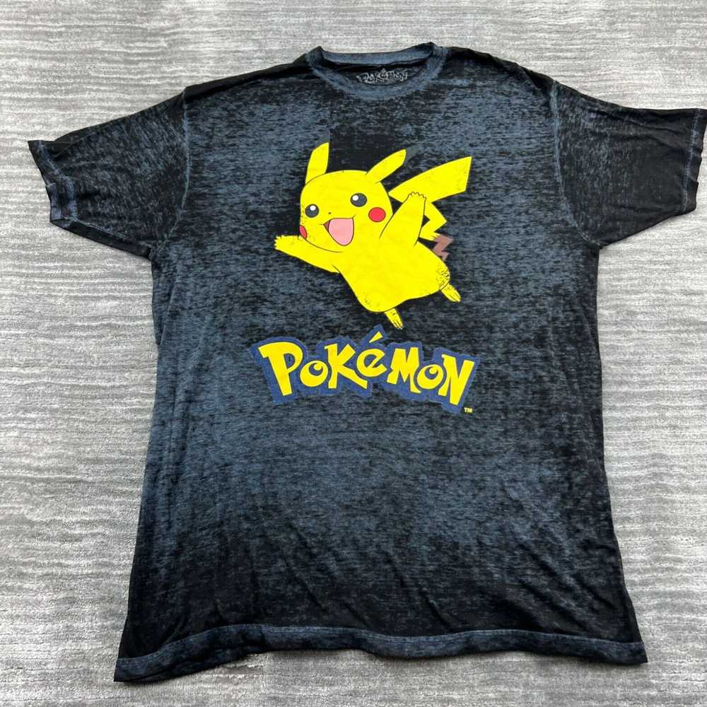 Vintage Pokemon Shirt Size L Mens Pikachu T-Shirt… - image 1