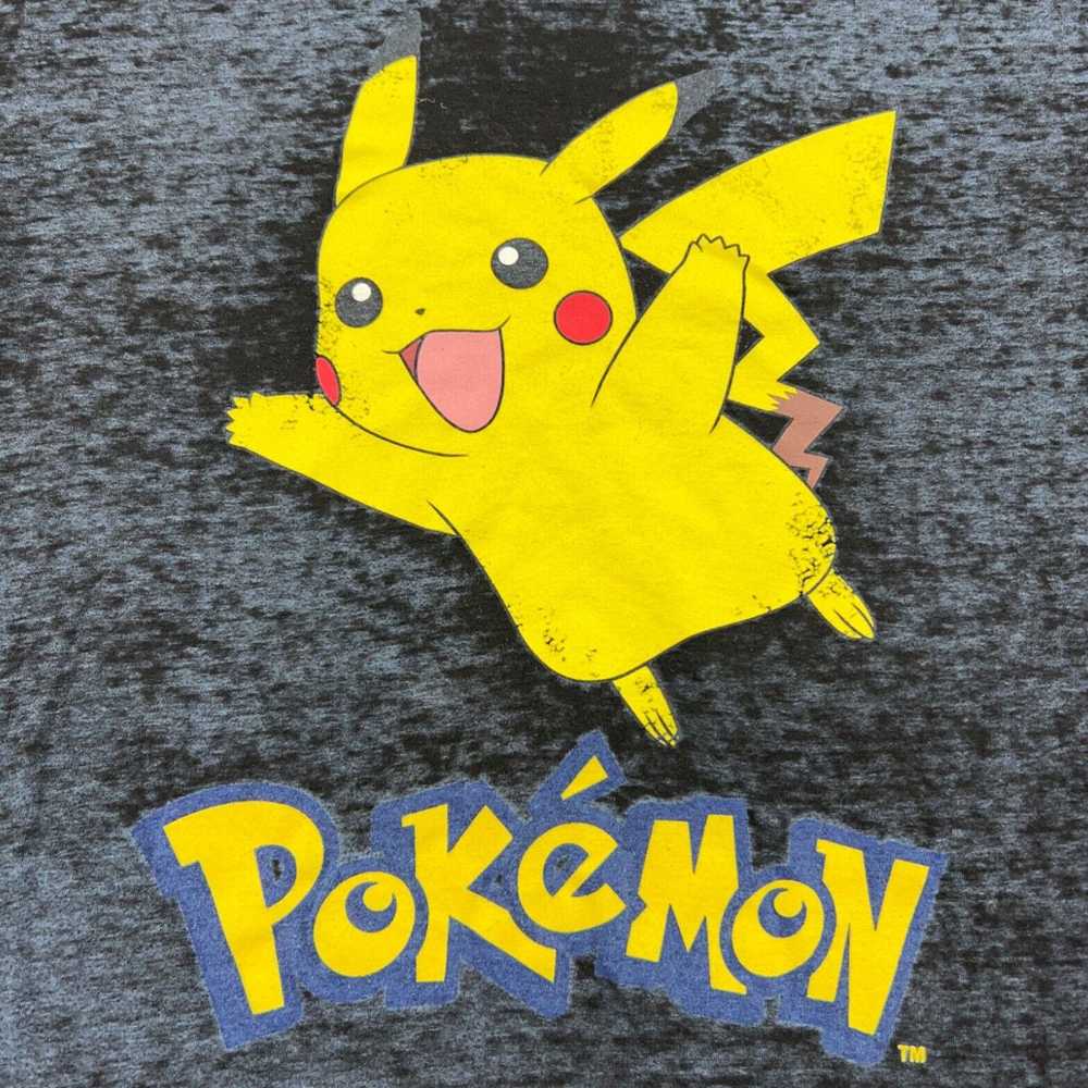 Vintage Pokemon Shirt Size L Mens Pikachu T-Shirt… - image 2