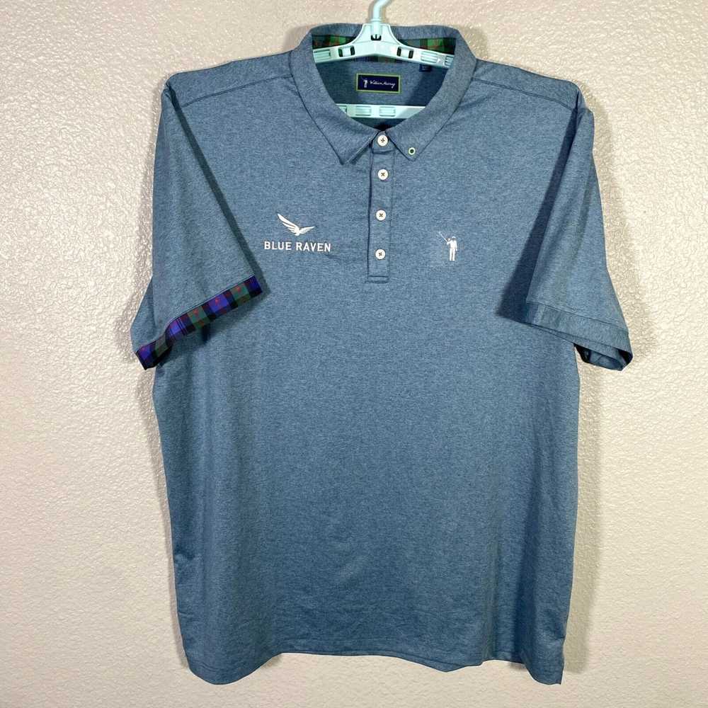 Vintage William Murray Polo Shirt Mens 2XL Blue G… - image 1