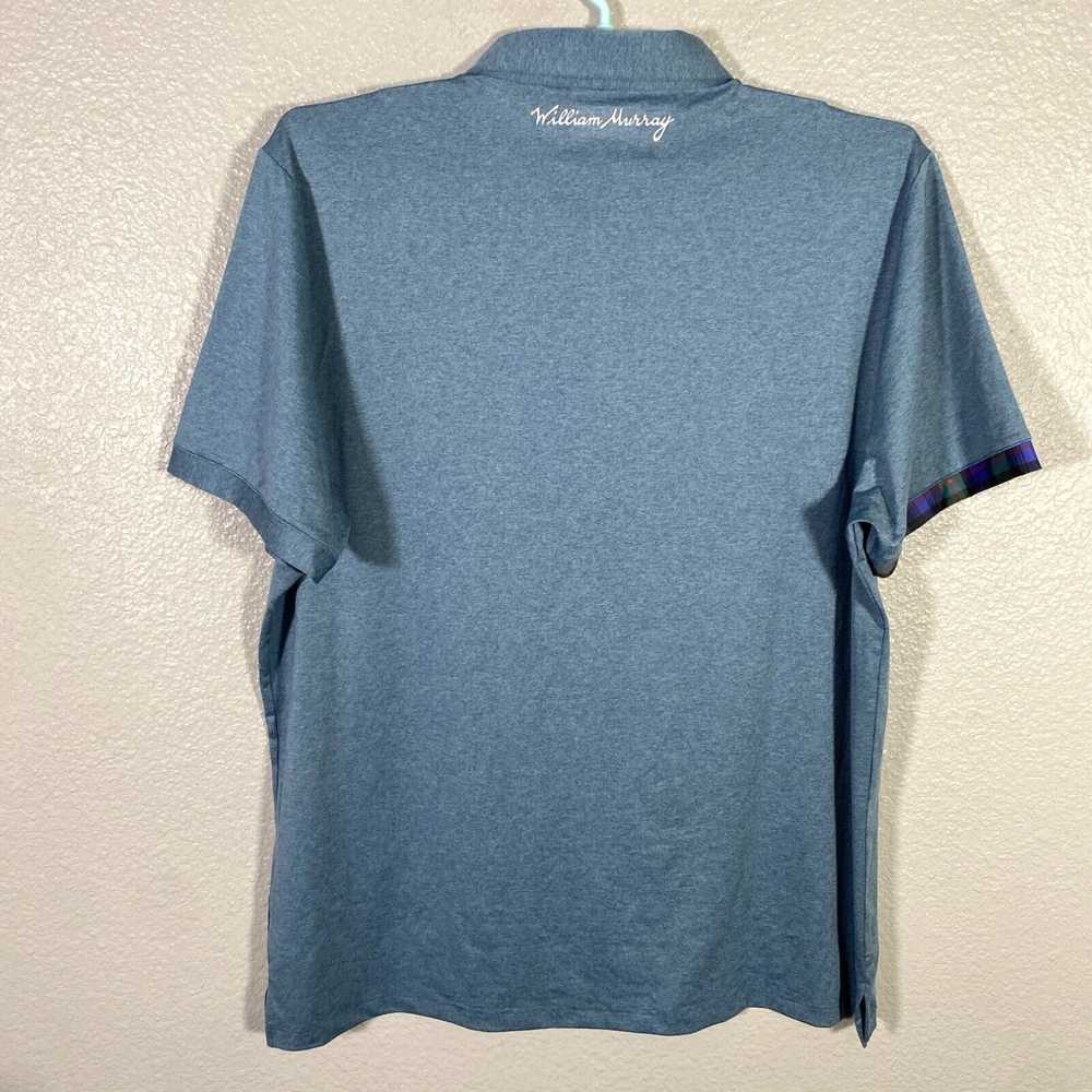 Vintage William Murray Polo Shirt Mens 2XL Blue G… - image 3