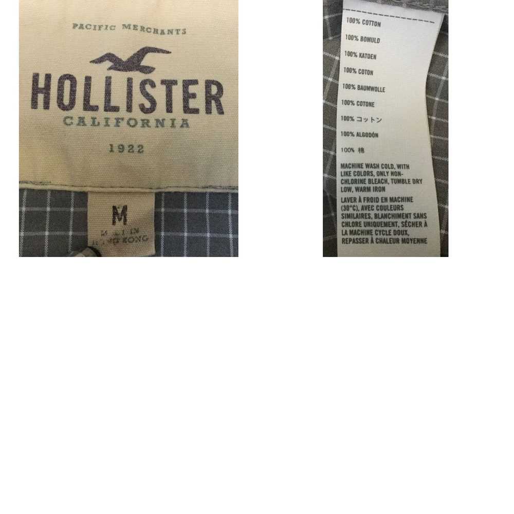 Vintage HOLLISTER Mens Medium Pearl Snap Check Pr… - image 4