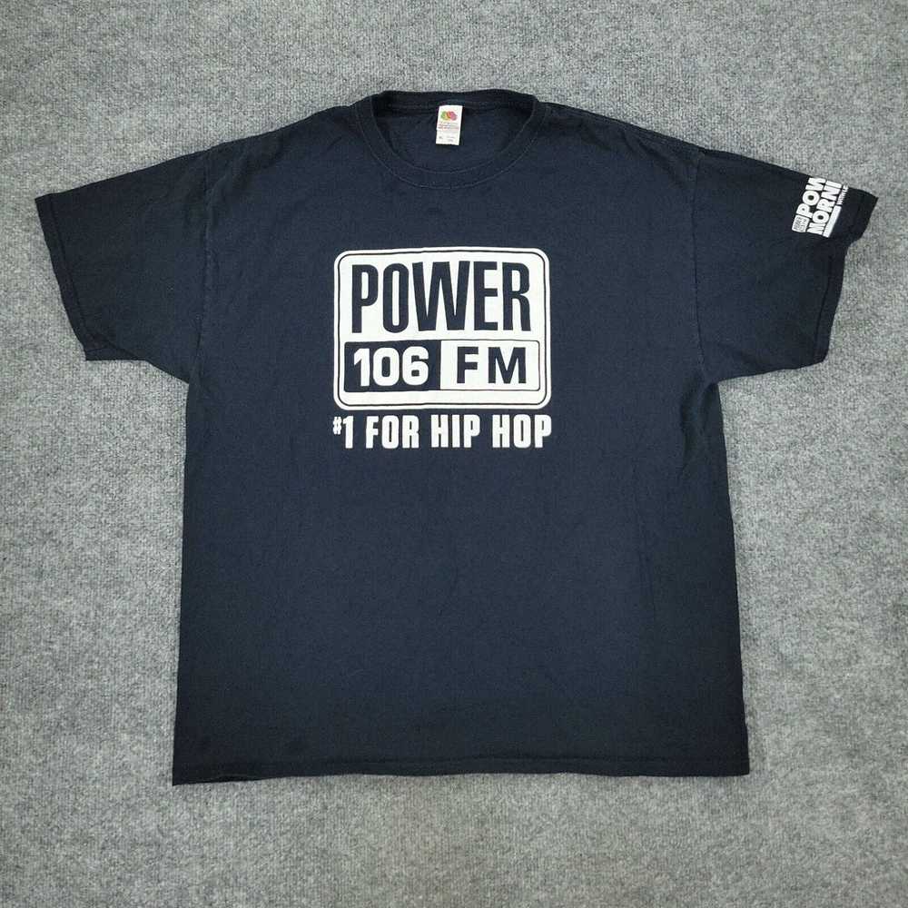 Fruit Of The Loom Power 106 FM Shirt Men XL Black… - image 1