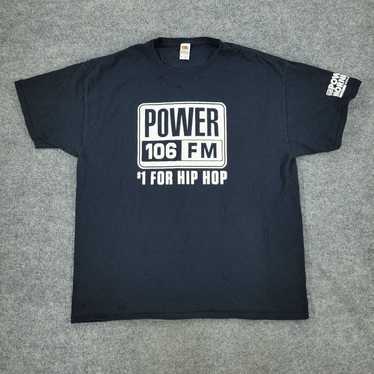 Fruit Of The Loom Power 106 FM Shirt Men XL Black… - image 1