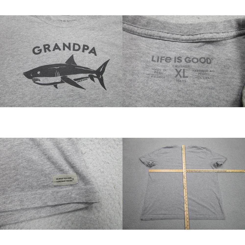 Life Is Good Life is Good Shirt Mens XL Gray Crus… - image 4