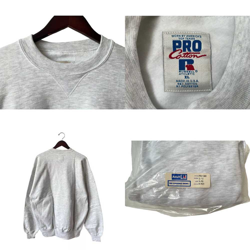 Vintage vintage russell pro cotton crewneck sweat… - image 4