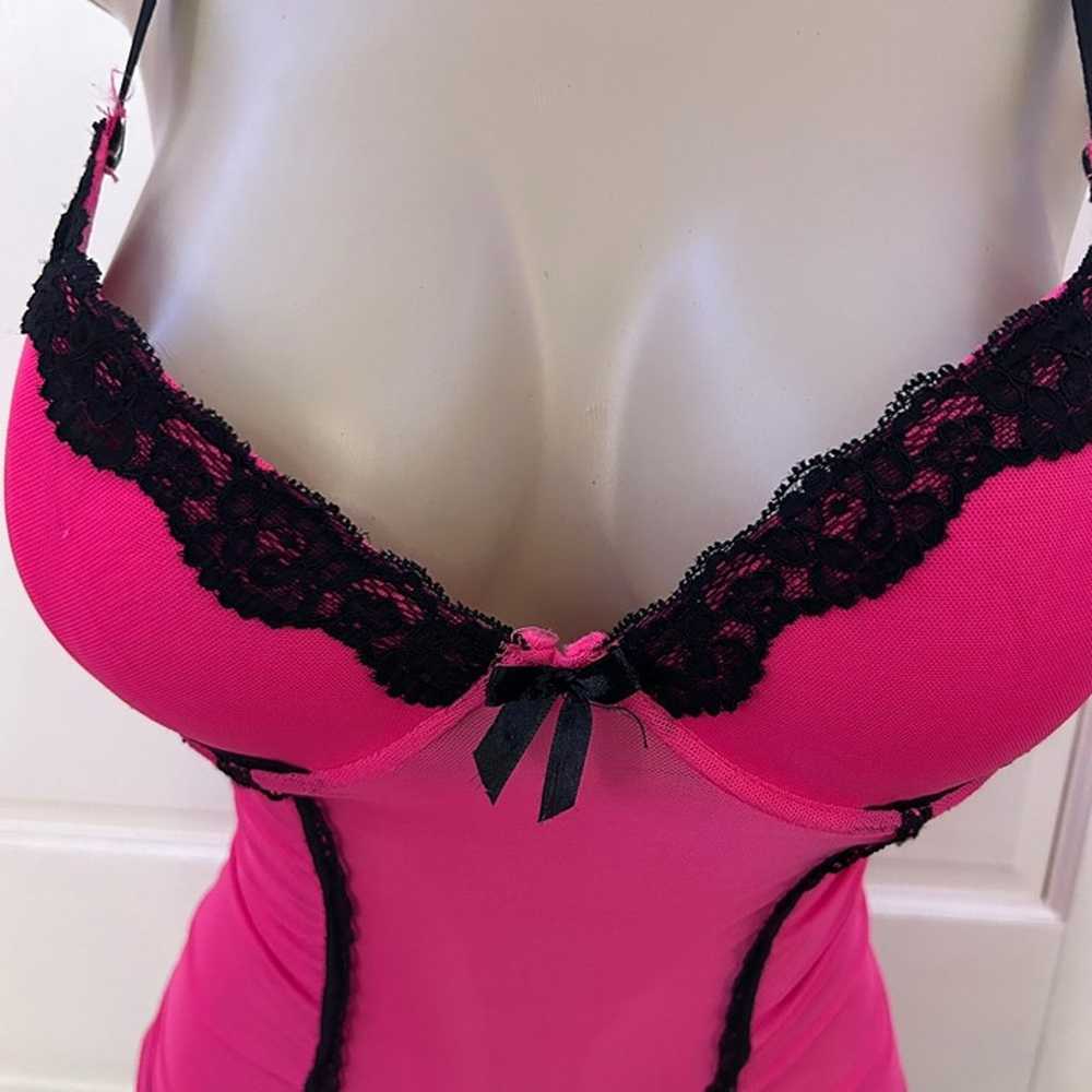 Mcbling Body Frosting Hot Pink Lingerie Top - image 2