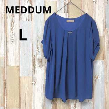 Medume blouse blue L Women's formal office pettic… - image 1