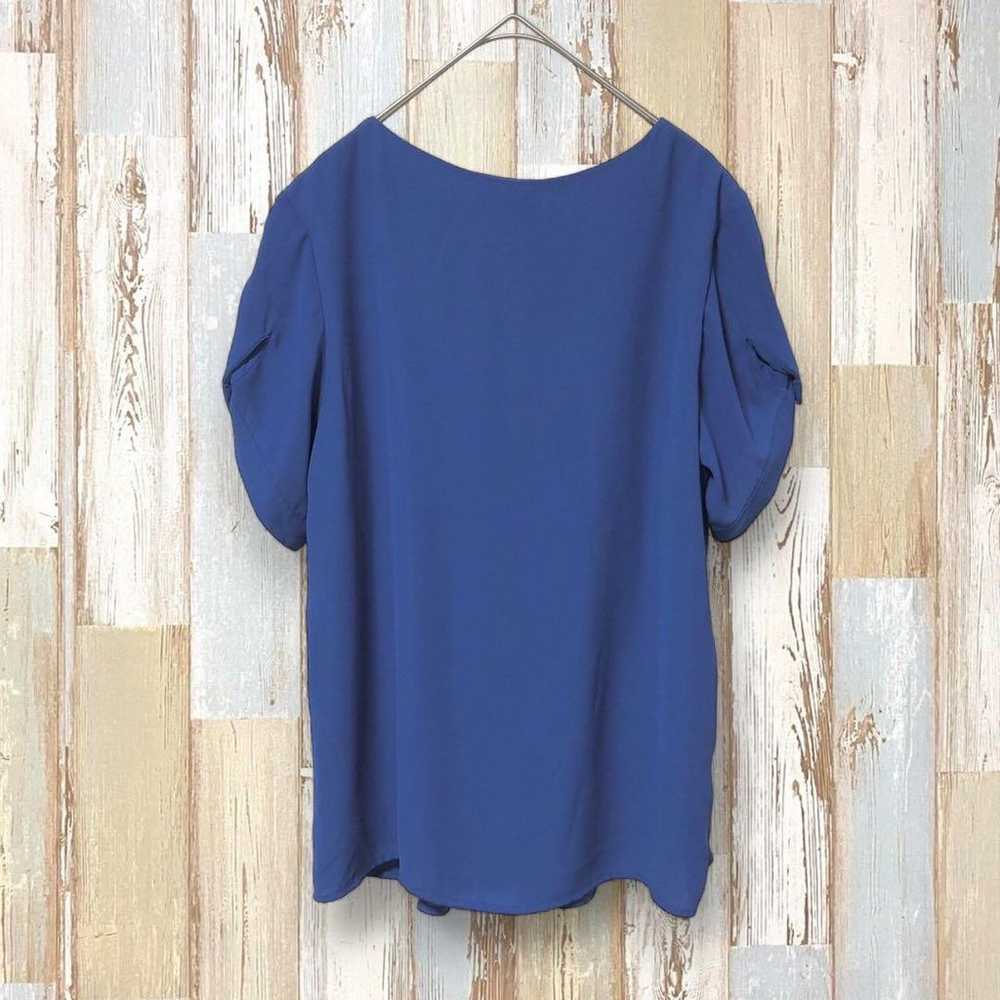 Medume blouse blue L Women's formal office pettic… - image 7